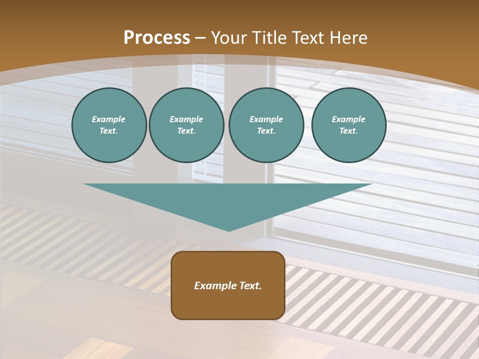 Heating At The Door To The Backyard PowerPoint Template