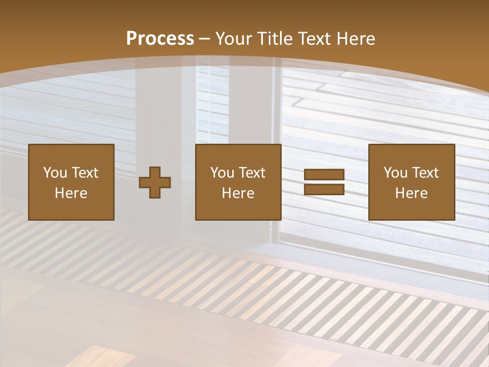 Heating At The Door To The Backyard PowerPoint Template