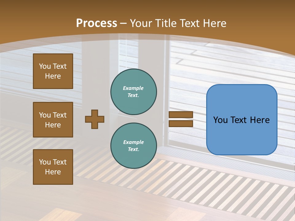 Heating At The Door To The Backyard PowerPoint Template