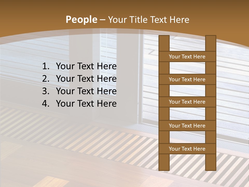 Heating At The Door To The Backyard PowerPoint Template