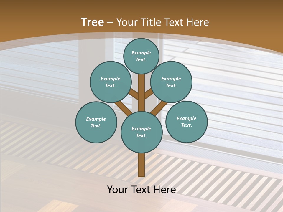 Heating At The Door To The Backyard PowerPoint Template