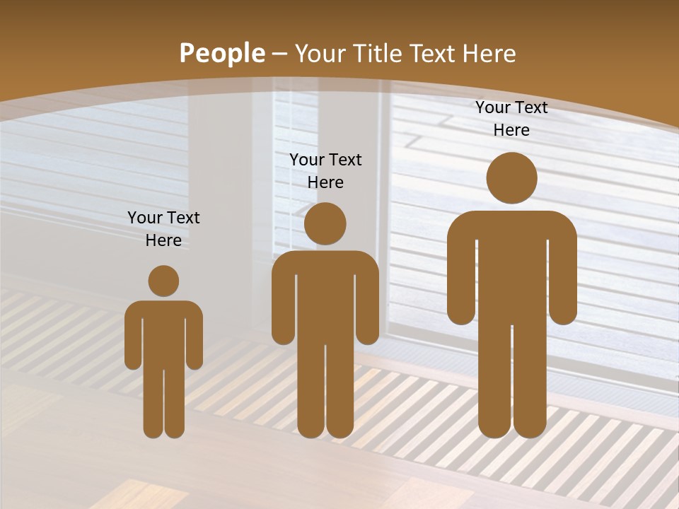 Heating At The Door To The Backyard PowerPoint Template