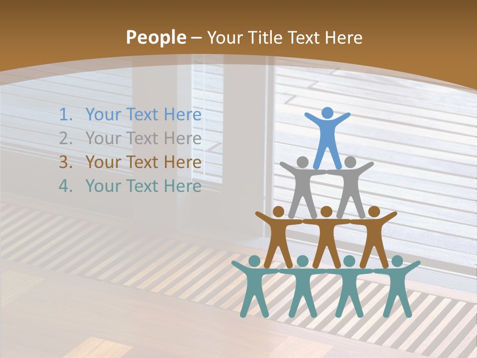 Heating At The Door To The Backyard PowerPoint Template