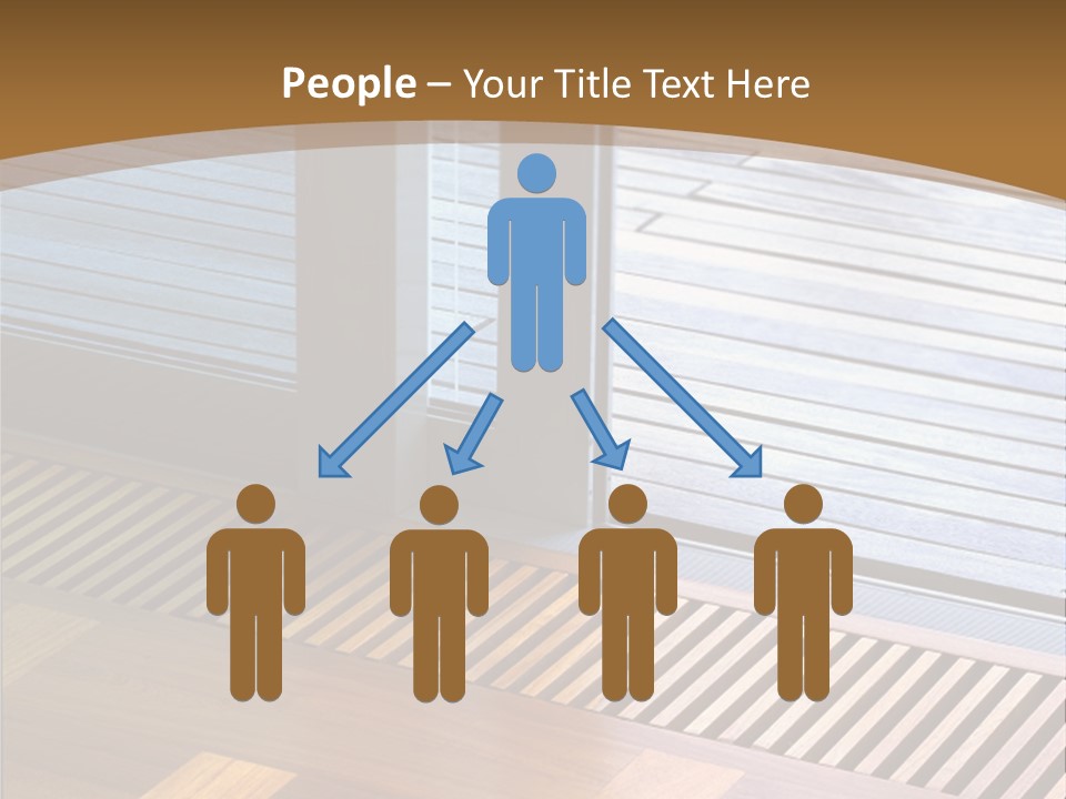 Heating At The Door To The Backyard PowerPoint Template