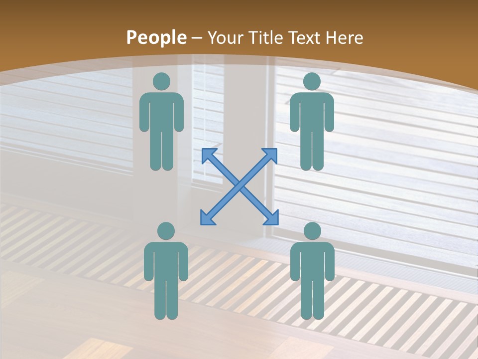 Heating At The Door To The Backyard PowerPoint Template