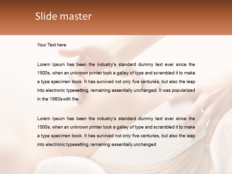 Facial Massage For A Girl PowerPoint Template