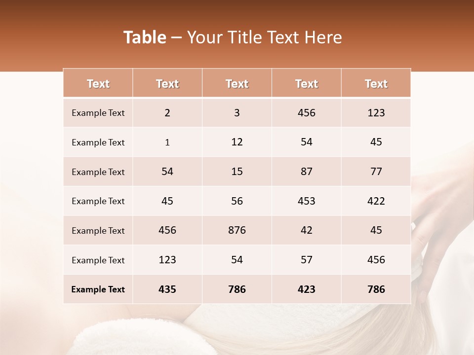 Facial Massage For A Girl PowerPoint Template