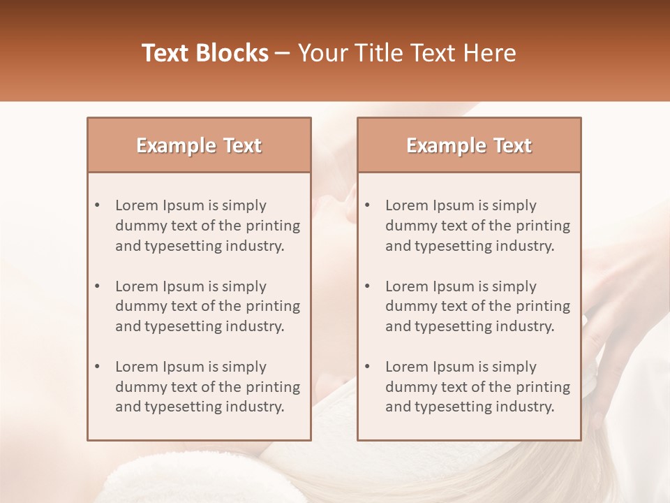 Facial Massage For A Girl PowerPoint Template