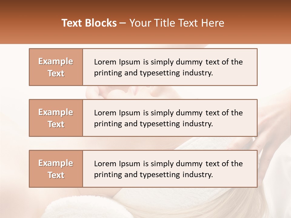 Facial Massage For A Girl PowerPoint Template