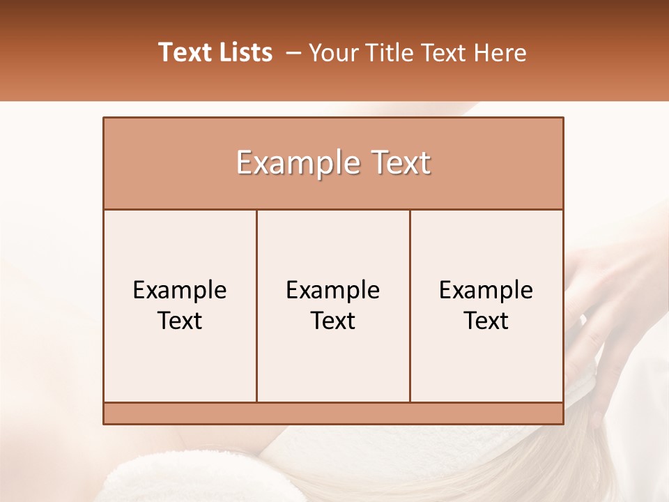 Facial Massage For A Girl PowerPoint Template