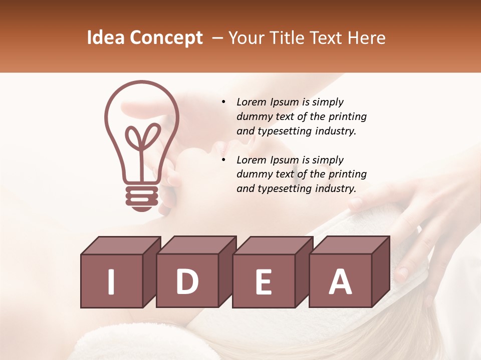 Facial Massage For A Girl PowerPoint Template