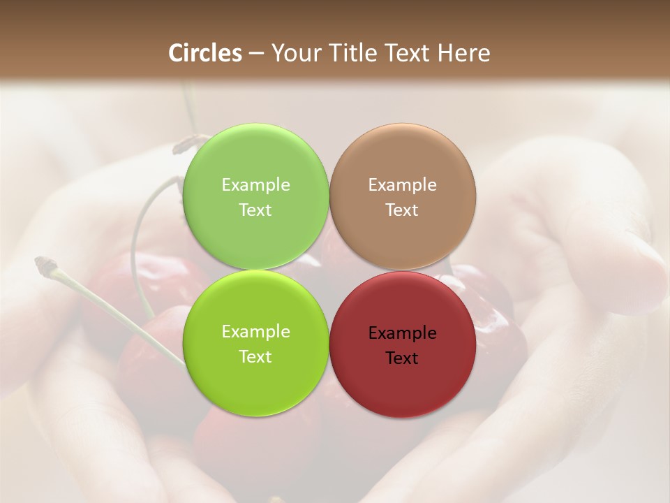 Girl With Cherries PowerPoint Template