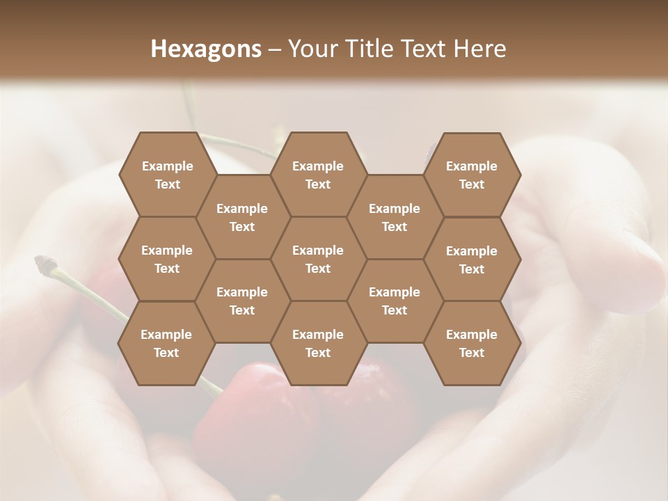 Girl With Cherries PowerPoint Template