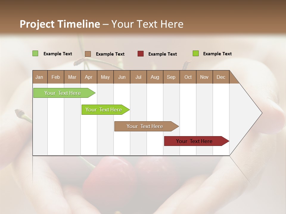 Girl With Cherries PowerPoint Template