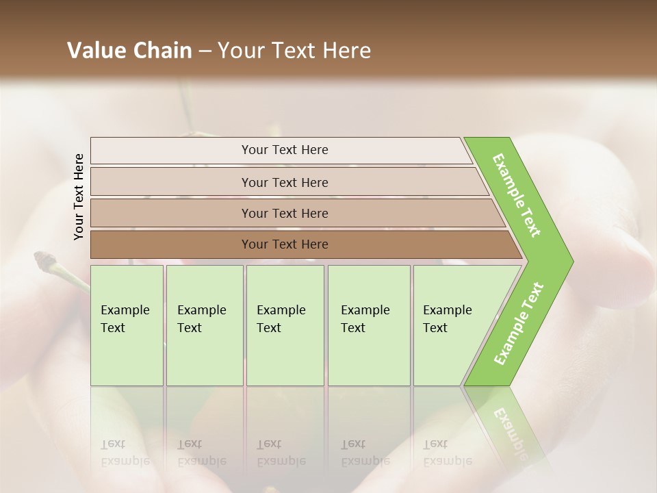 Girl With Cherries PowerPoint Template