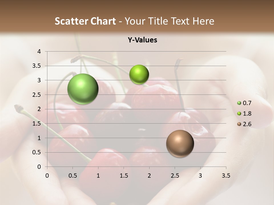 Girl With Cherries PowerPoint Template