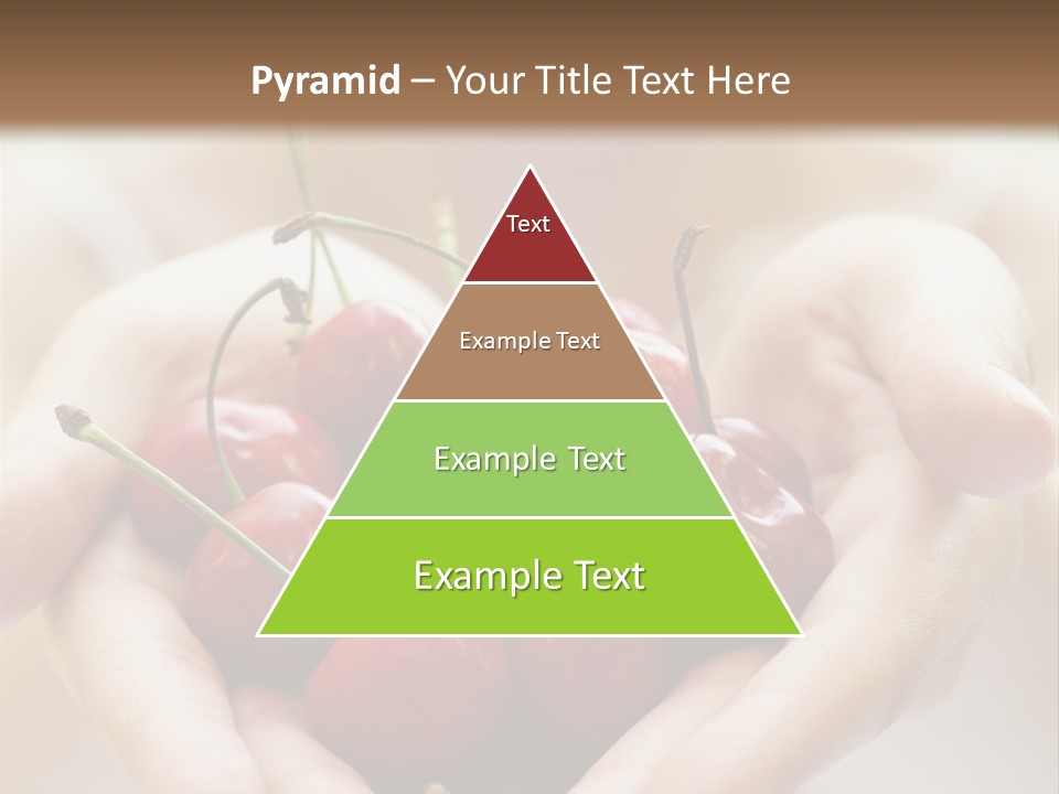 Girl With Cherries PowerPoint Template