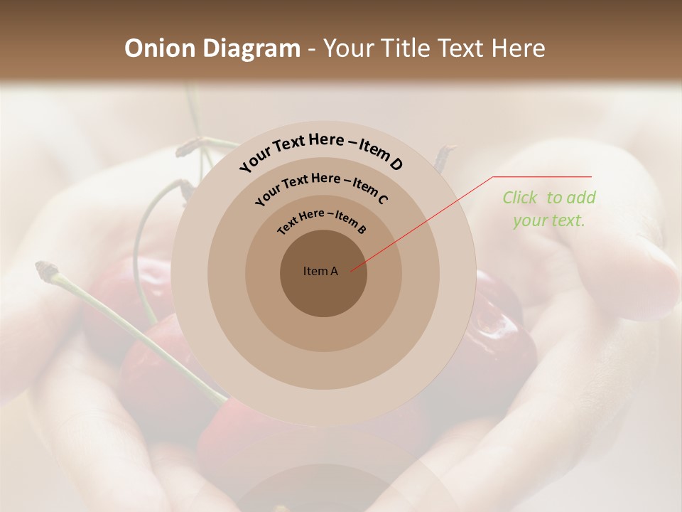 Girl With Cherries PowerPoint Template