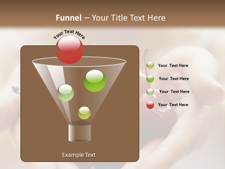 Girl With Cherries PowerPoint Template