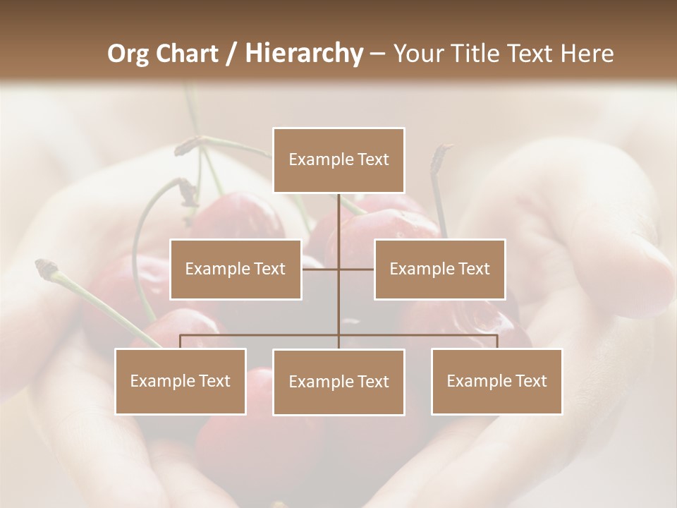 Girl With Cherries PowerPoint Template