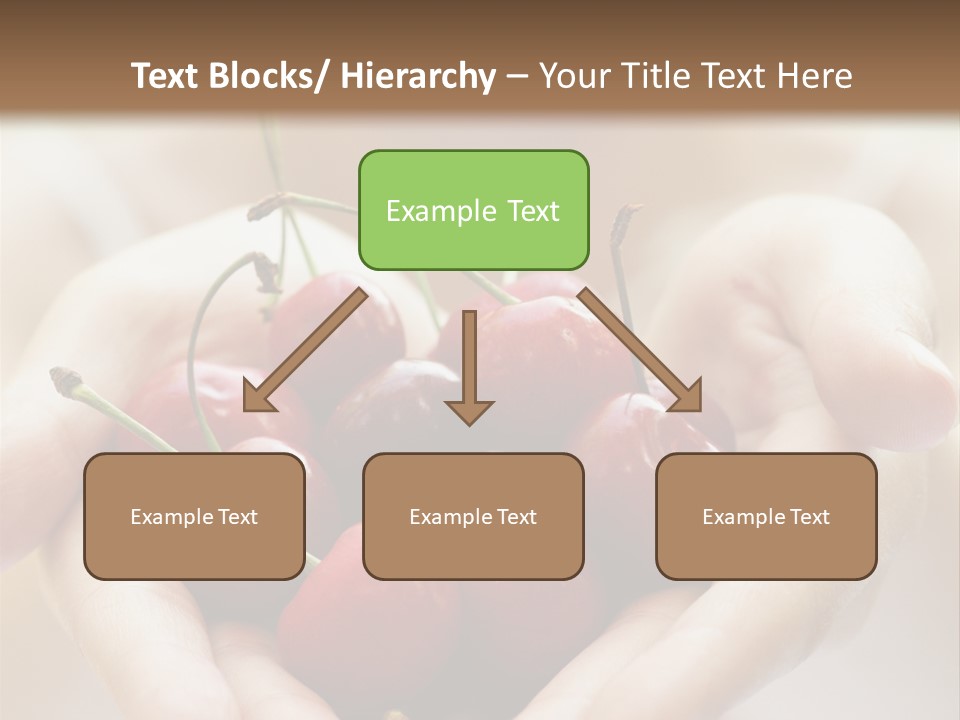 Girl With Cherries PowerPoint Template