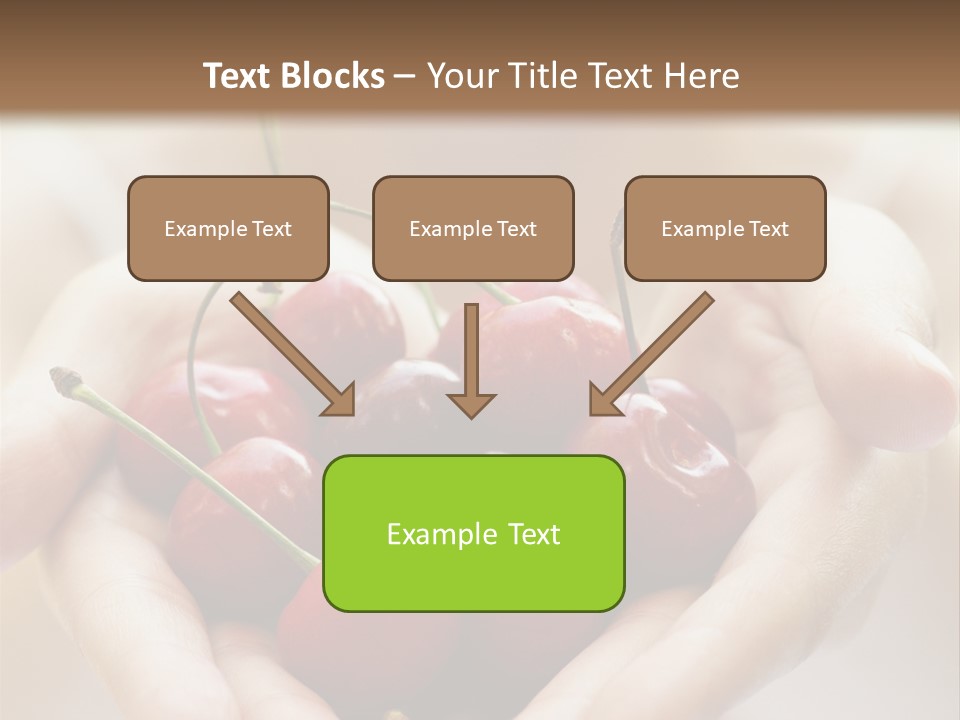 Girl With Cherries PowerPoint Template