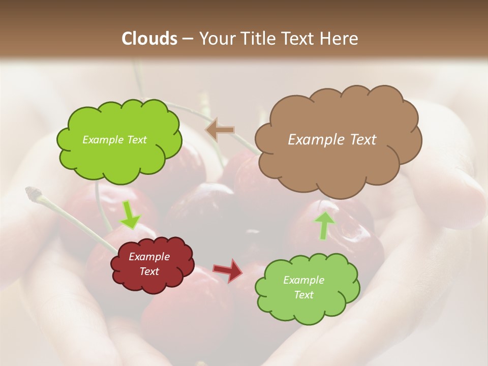 Girl With Cherries PowerPoint Template