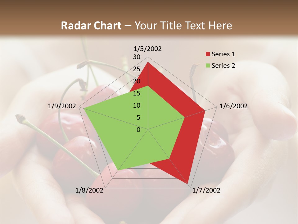 Girl With Cherries PowerPoint Template