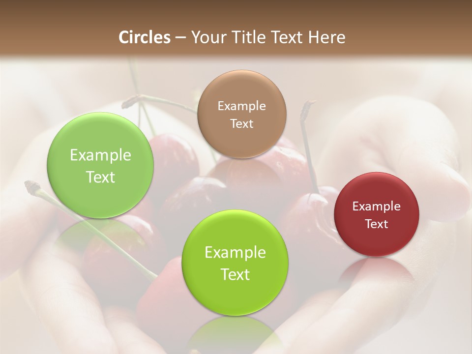 Girl With Cherries PowerPoint Template