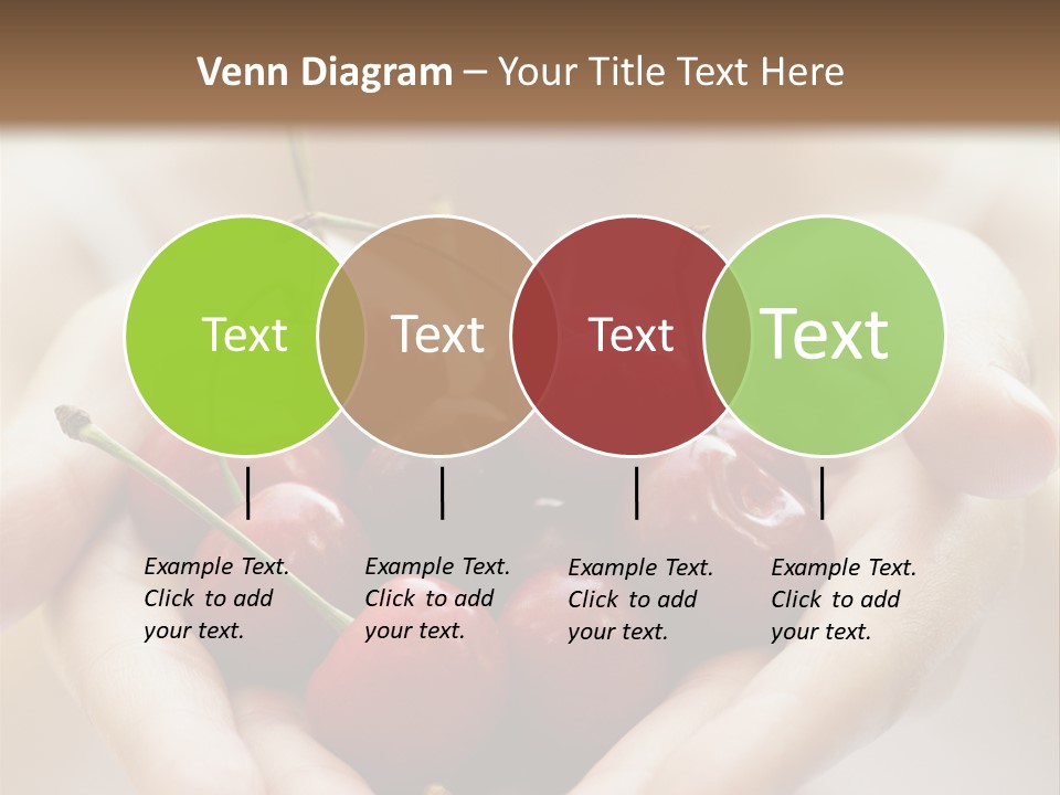 Girl With Cherries PowerPoint Template