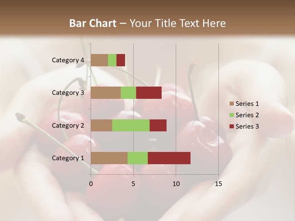 Girl With Cherries PowerPoint Template