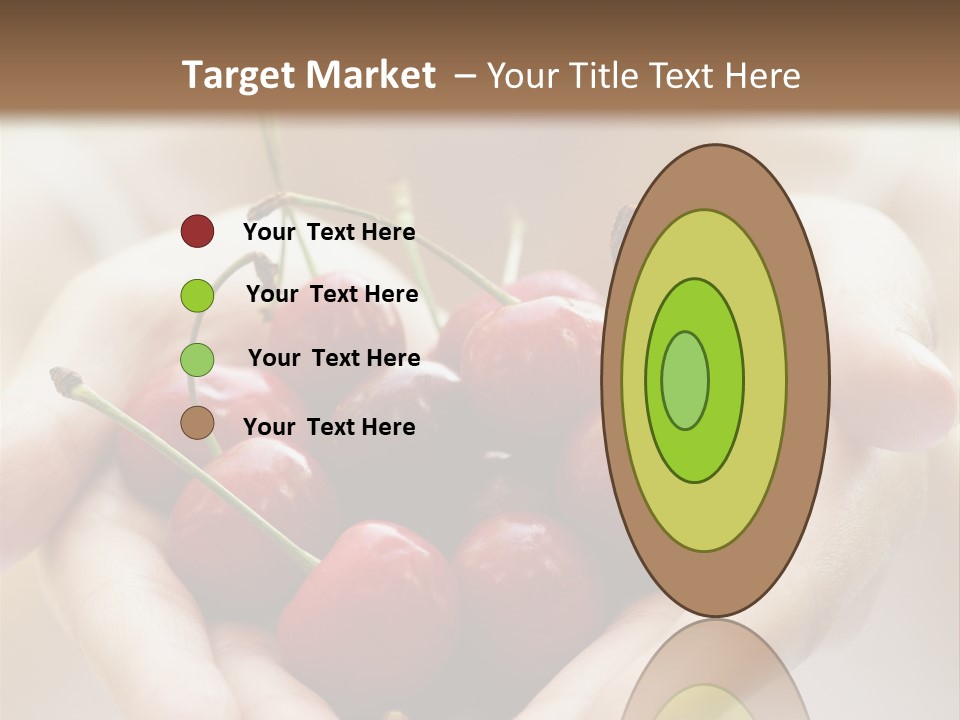 Girl With Cherries PowerPoint Template