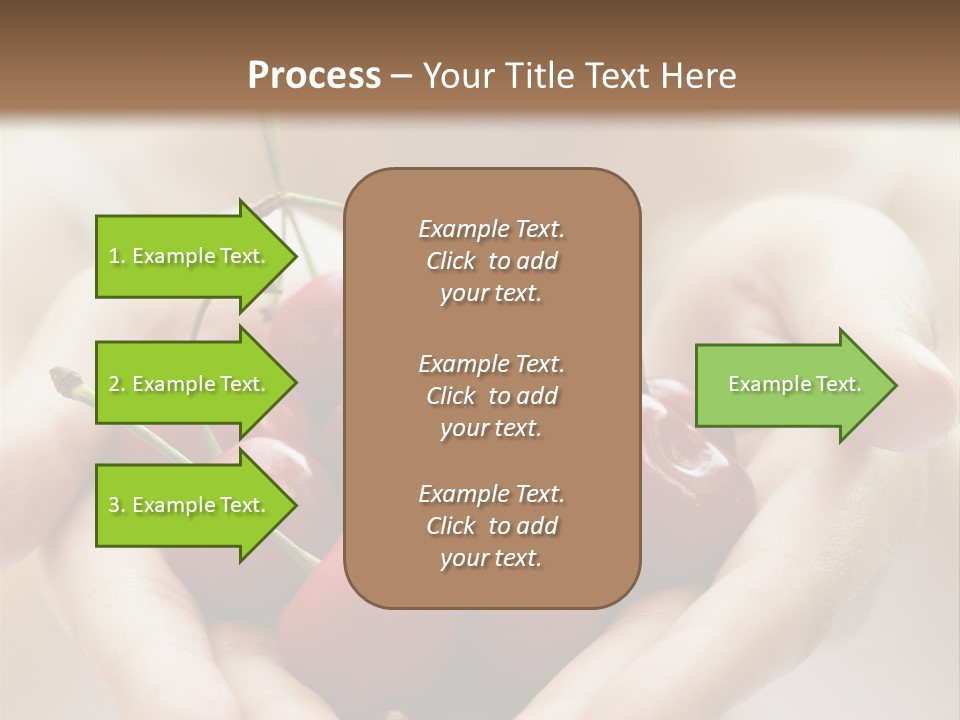 Girl With Cherries PowerPoint Template