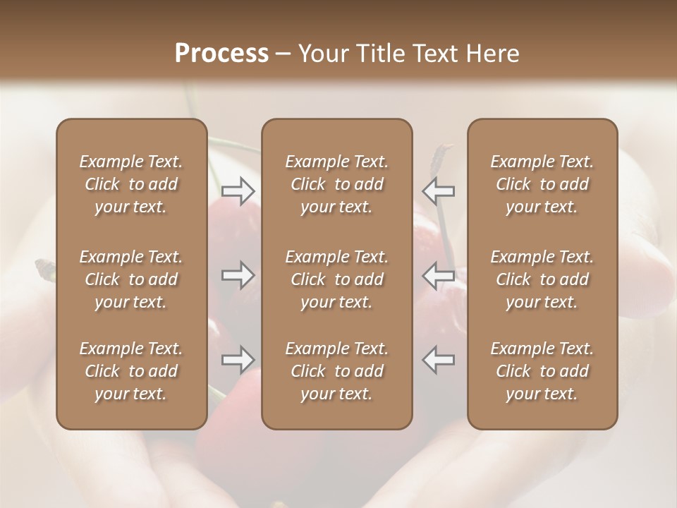 Girl With Cherries PowerPoint Template