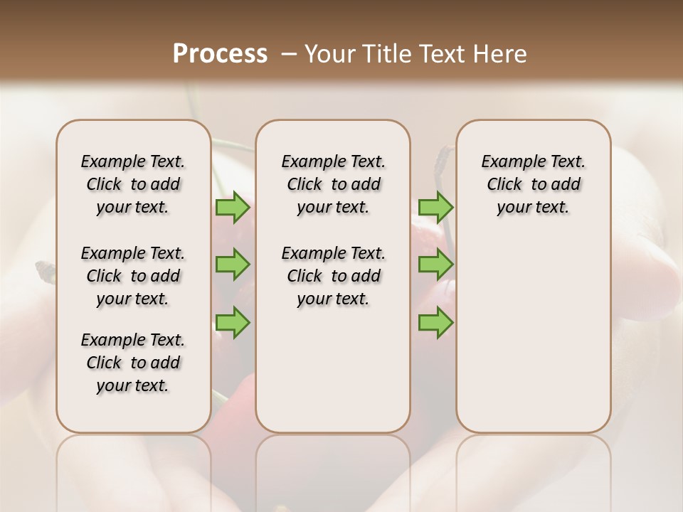 Girl With Cherries PowerPoint Template