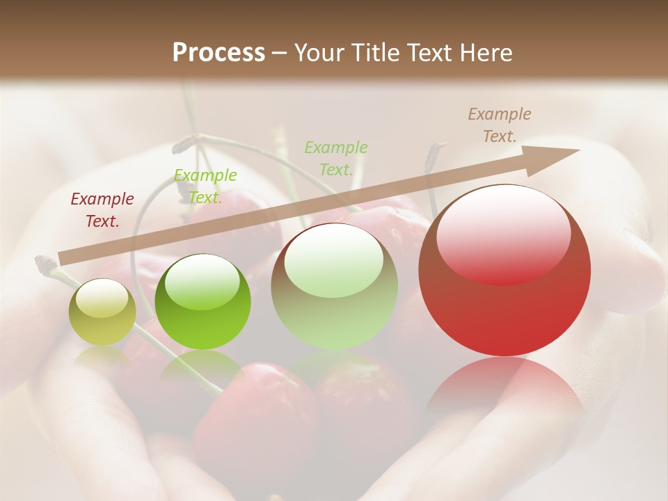 Girl With Cherries PowerPoint Template