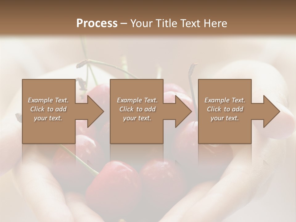 Girl With Cherries PowerPoint Template