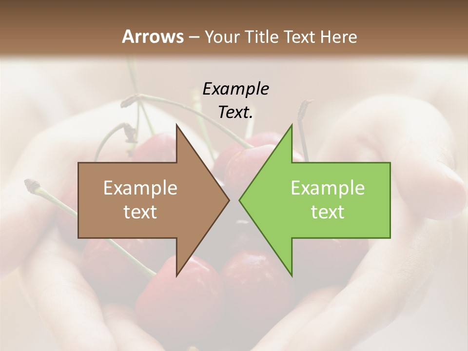 Girl With Cherries PowerPoint Template