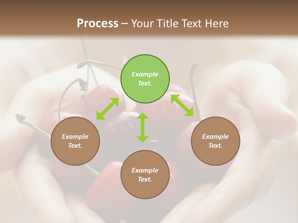 Girl With Cherries PowerPoint Template