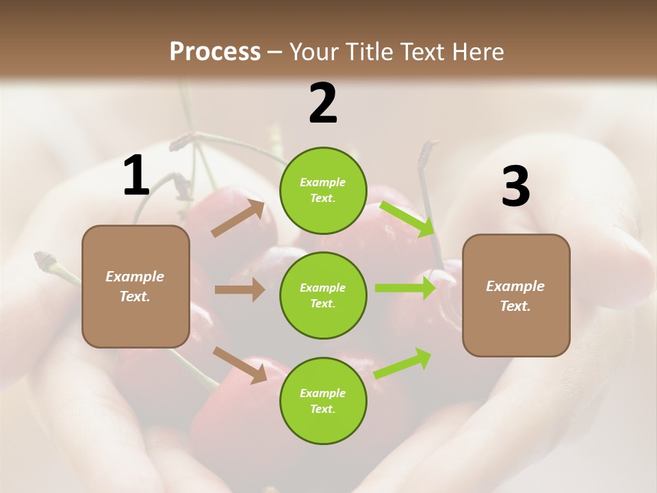 Girl With Cherries PowerPoint Template