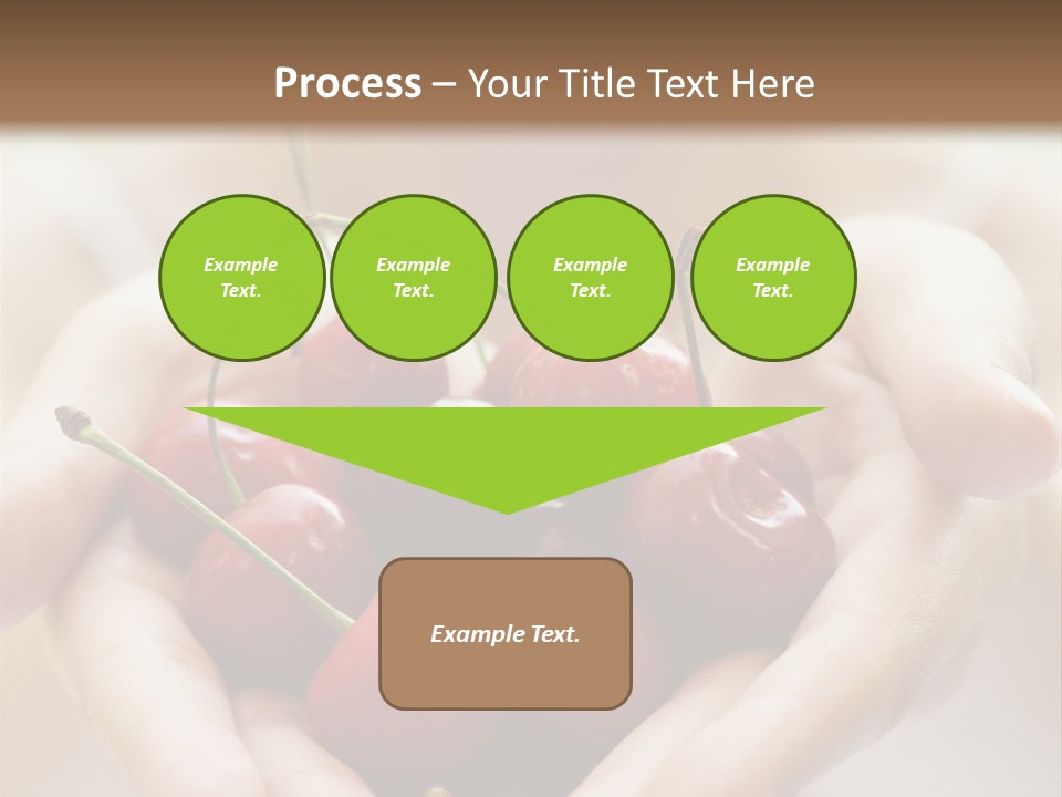 Girl With Cherries PowerPoint Template