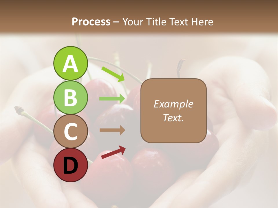 Girl With Cherries PowerPoint Template