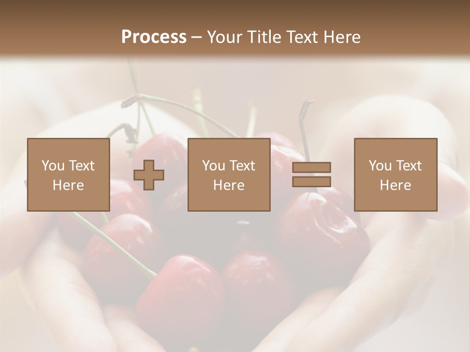 Girl With Cherries PowerPoint Template