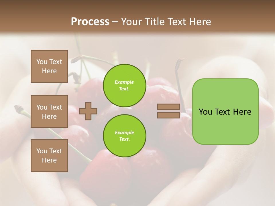 Girl With Cherries PowerPoint Template