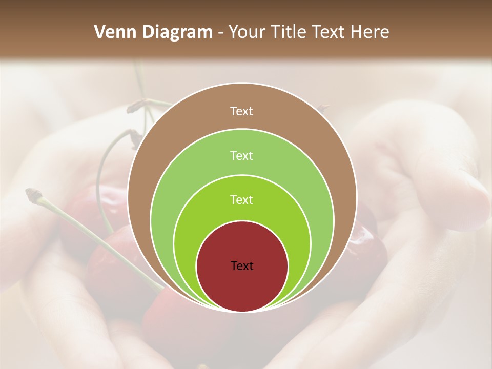 Girl With Cherries PowerPoint Template