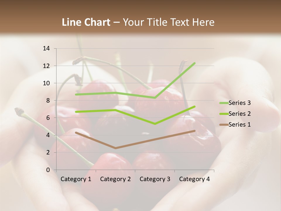 Girl With Cherries PowerPoint Template