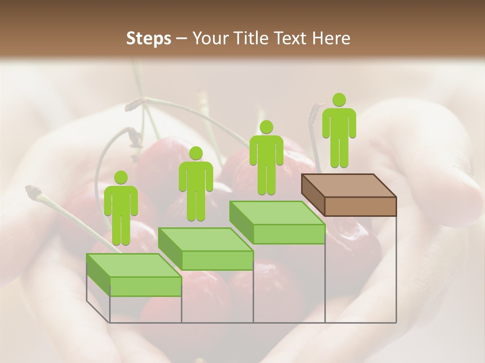 Girl With Cherries PowerPoint Template