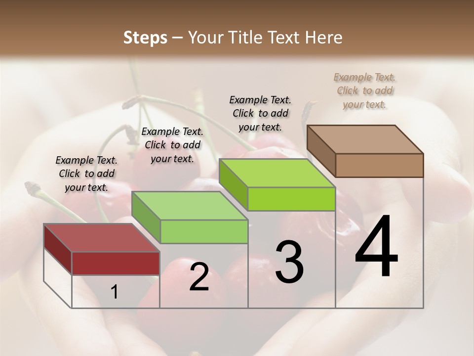 Girl With Cherries PowerPoint Template