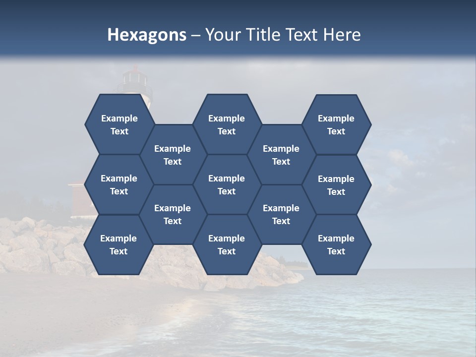 Lighthouse On The Shore PowerPoint Template