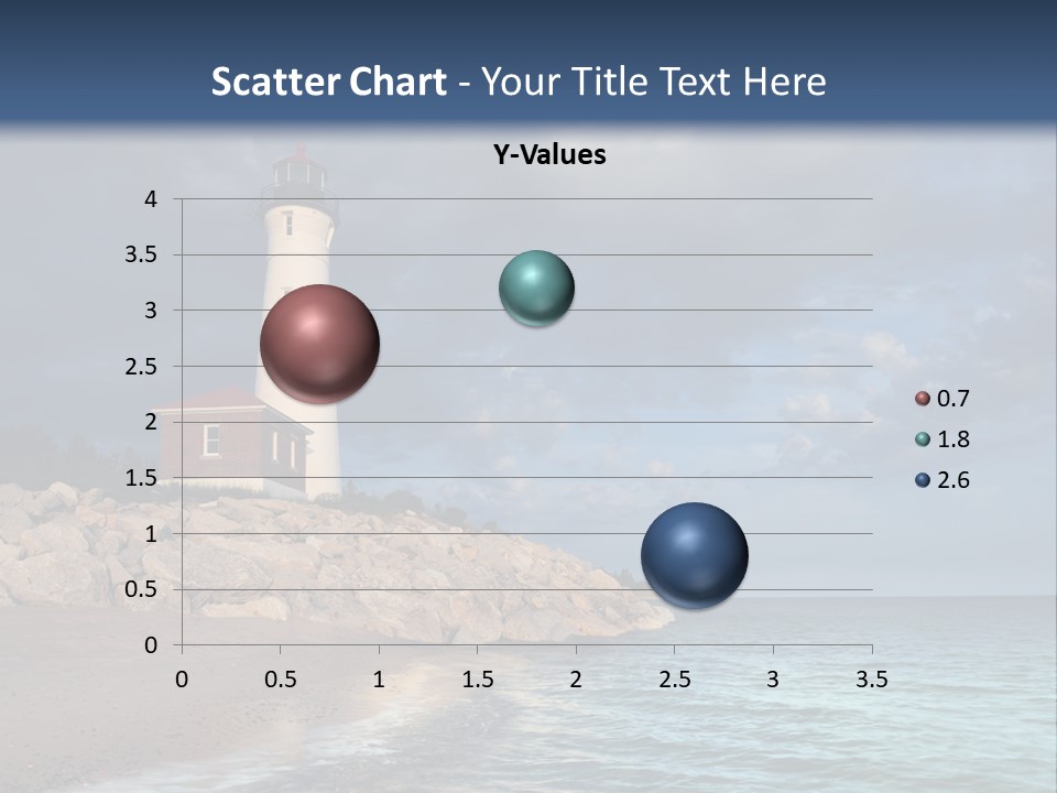 Lighthouse On The Shore PowerPoint Template
